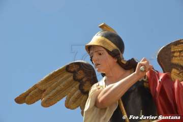 Telde rinde pleitesía a San Miguel en Valsequillo (Foto Francisco Javier Santana y TA)